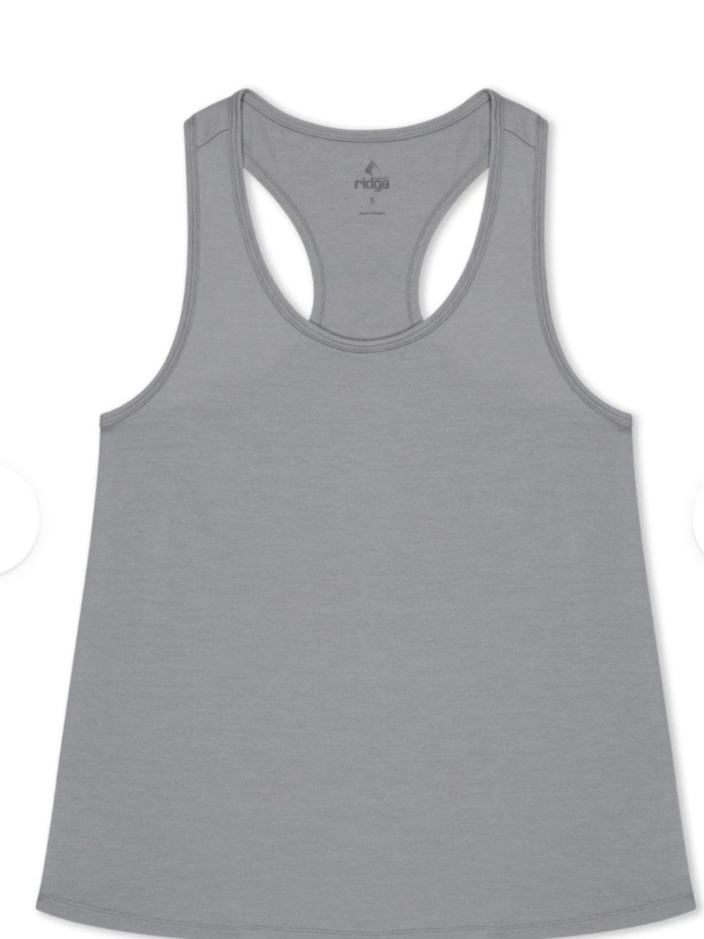 Ridge Merino Frankie Women's Gray Racerback Tank Top
